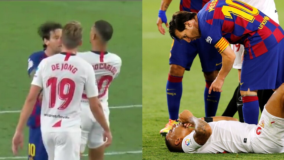 بالفيديو.. ميسي يتجنب عقوبة الطرد