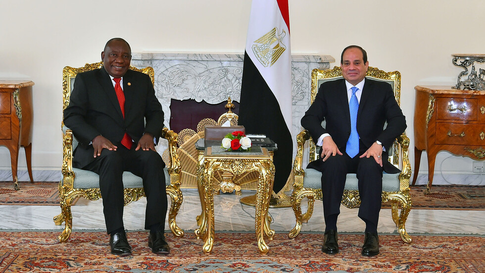 السيسي يناقش قضية سد النهضة مع رئيس جنوب إفريقيا