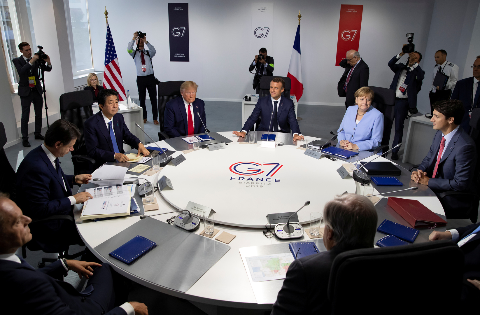 قمة G7 في مدينة بياريتس الفرنسية في أغسطس 2019