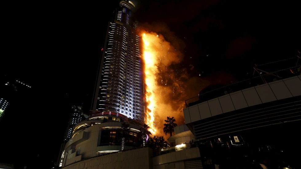 شرطة دبي تكشف أسباب حريق مبنى 