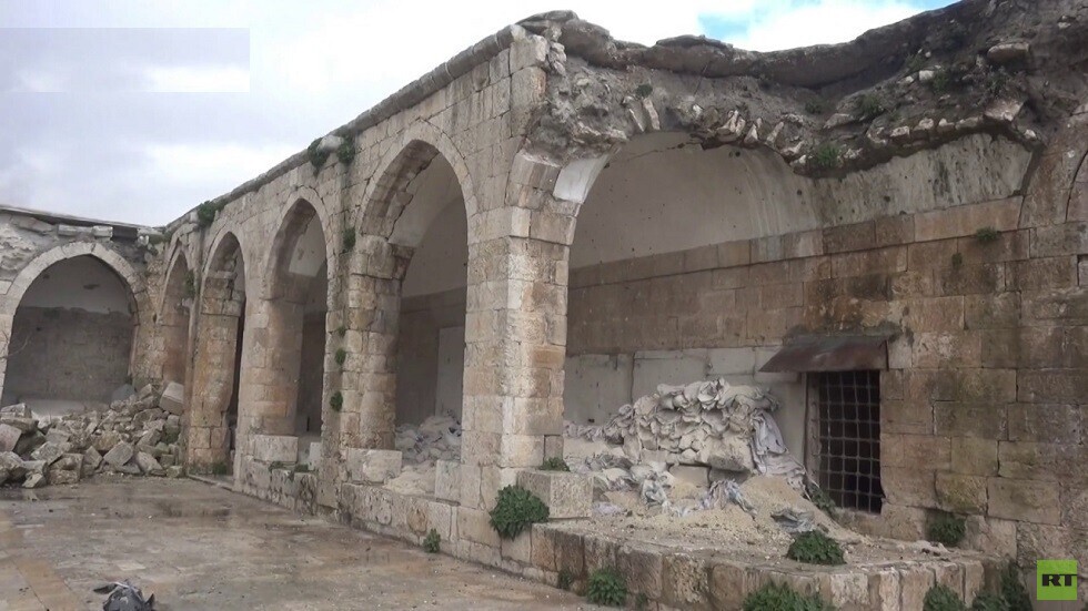 سوريا.. أكياس رمل حمت لوحات فسيفساء لا تقدر بثمن في متحف معرة النعمان بإدلب