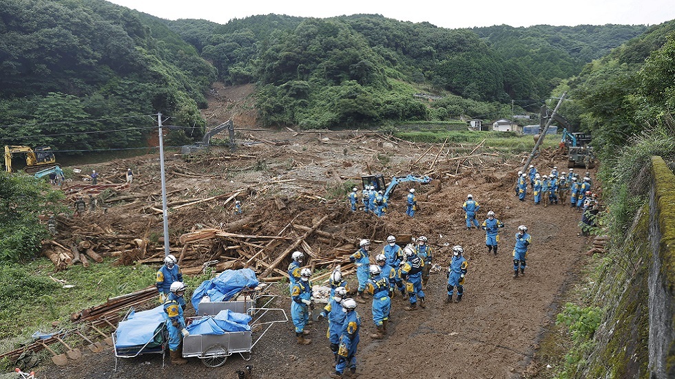 الفيضانات تواصل اجتياح اليابان مخلفة دمارا وضحايا