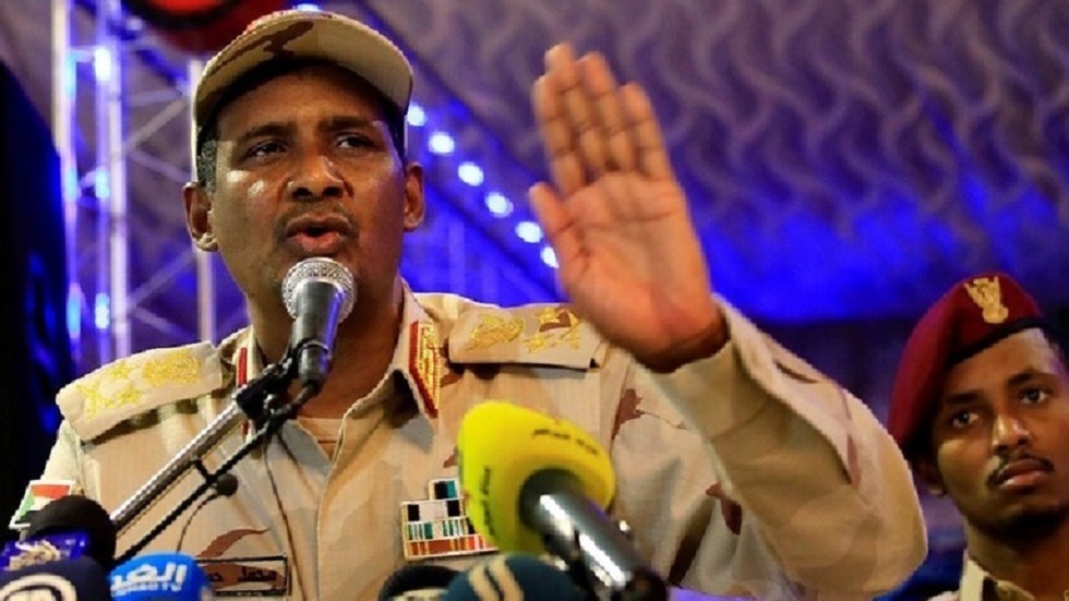 السودان.. دقلو يحذر من مخططات داخلية تسعى لعرقلة السلام