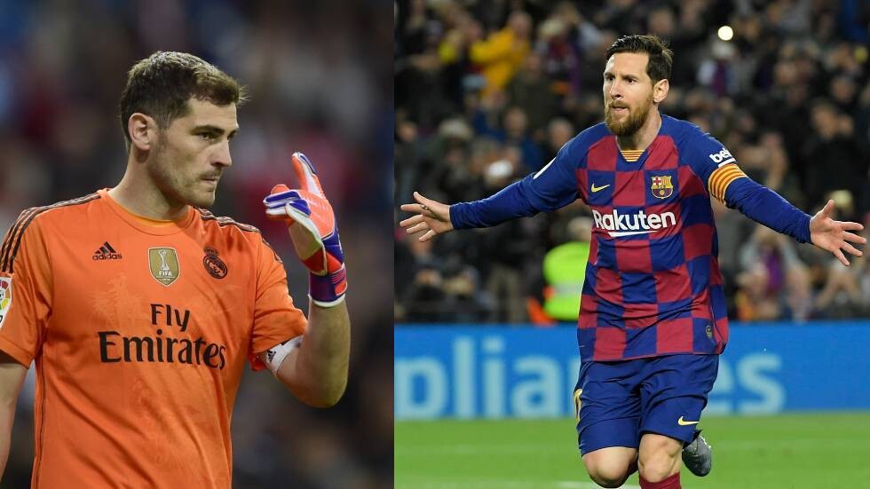 ميسي يوجه رسالة خاصة لحارس ريال مدريد السابق كاسياس