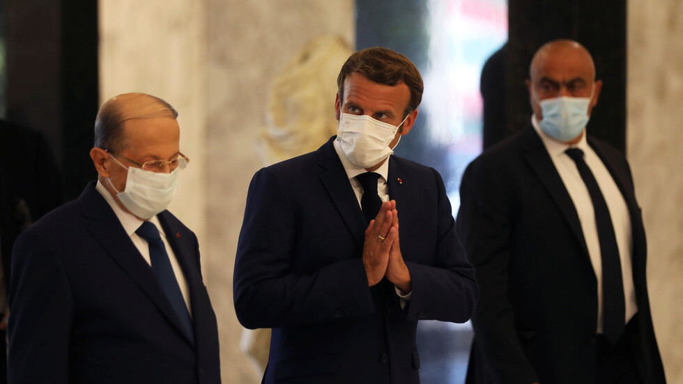 ماكرون يلتقي الرؤساء الثلاثة في بعبدا: أنا هنا اليوم لاقترح عليهم اتفاقا سياسيا جديدا