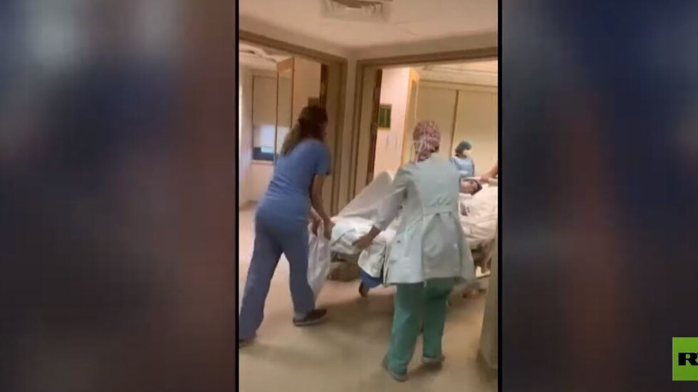 شاهد.. امرأة تنجب مولودها لحظة انفجار مرفأ بيروت