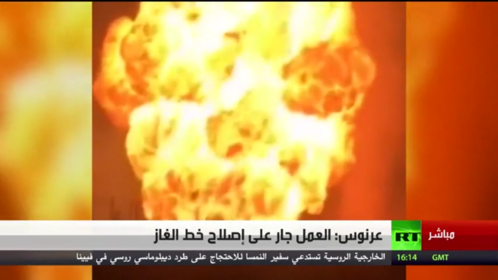 عرنوس: العمل جار على إصلاح خط الغاز