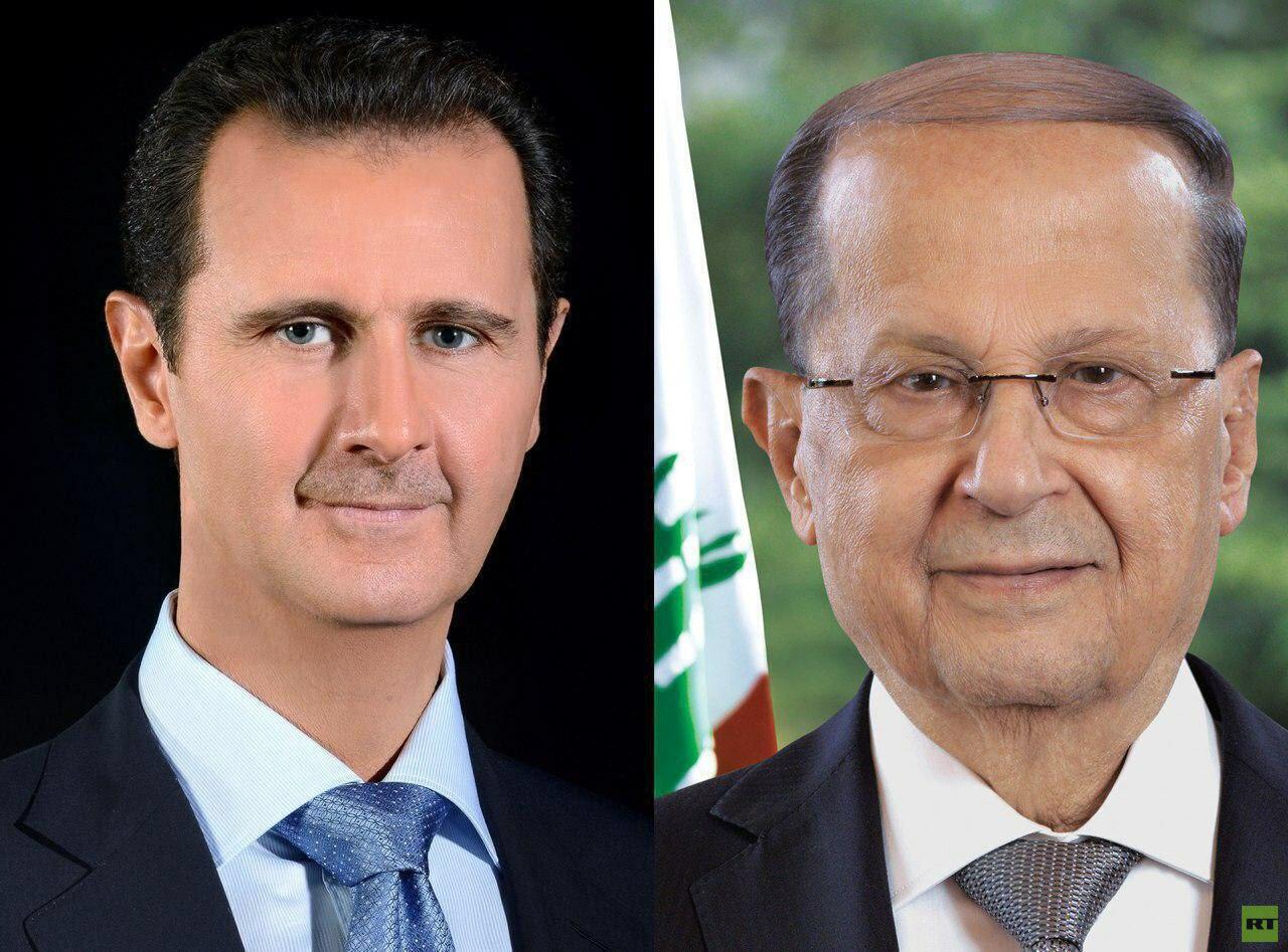 الأسد يبرق لعون مؤكدا الوقوف إلى جانب لبنان الشقيق والتضامن مع شعبه المقاوم