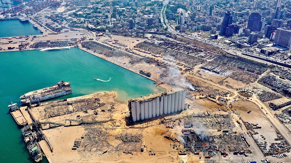 صور فضائية لمرفأ بيروت قبل وبعد الانفجار