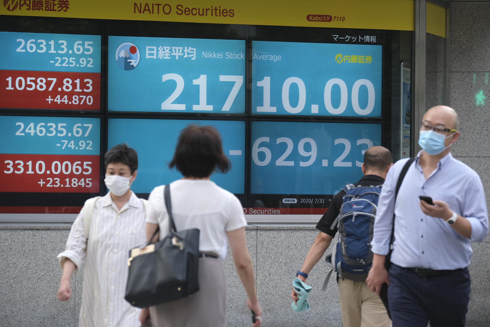 الاقتصاد الياباني يتكبد خسائر قياسية جراء أزمة كورونا