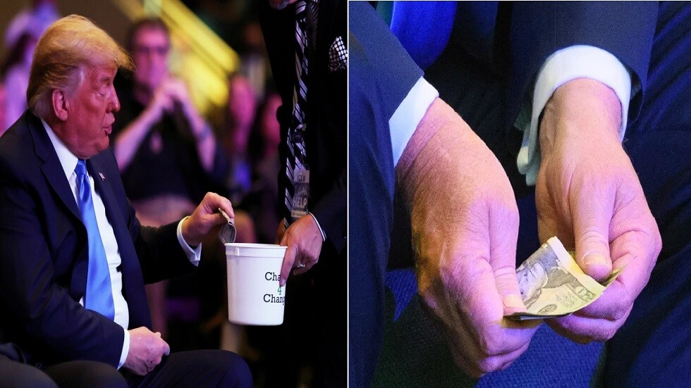 الكاميرا ترصد ترامب في مشهد غير مألوف (فيديو)