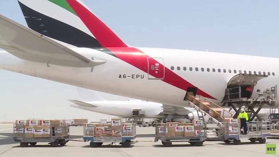 الإمارات ترسل طائرة مساعدات طبية ثانية إلى الأردن