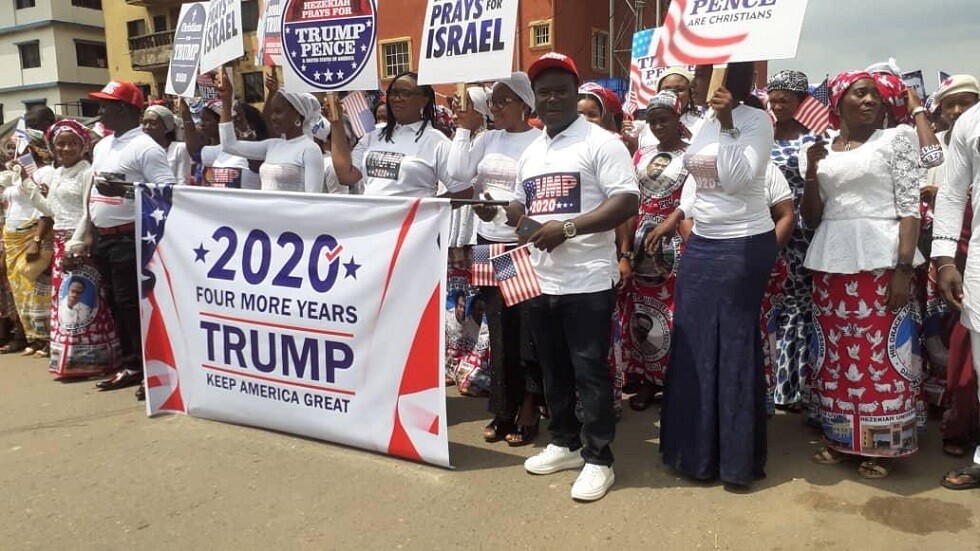 مسيرة مؤيدة لترامب في نيجيريا