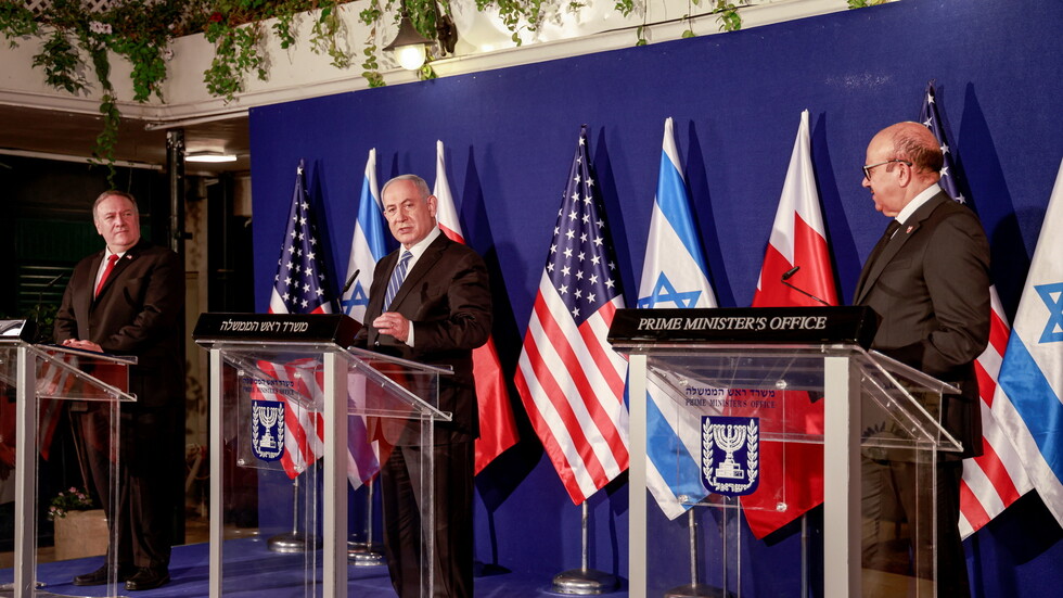 نتنياهو والزياني وبومبيو يشيدون باتفاق السلام بين البحرين وإسرائيل