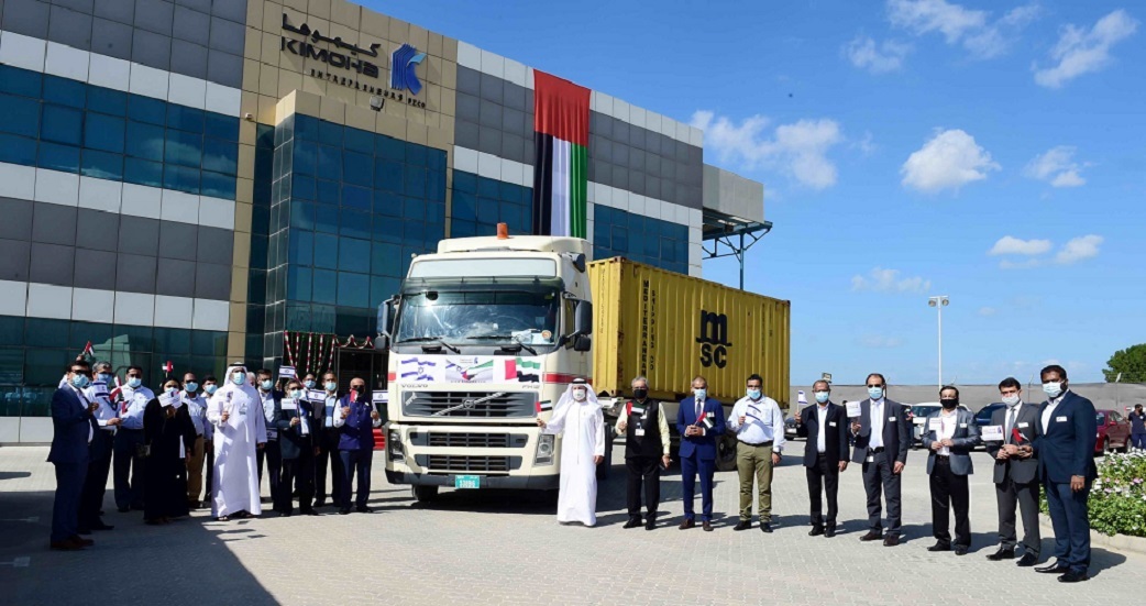 ميناء جبل علي الإماراتي يستقبل أول حاوية بضائع من إسرائيل
