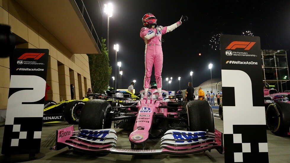 المكسيكي بيريز يحرز باكورة انتصاراته في جائزة صخير البحرينية للفورمولا واحد