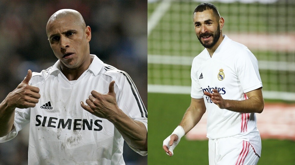 بنزيما يعادل رقما للأسطورة روبرتو كارلوس