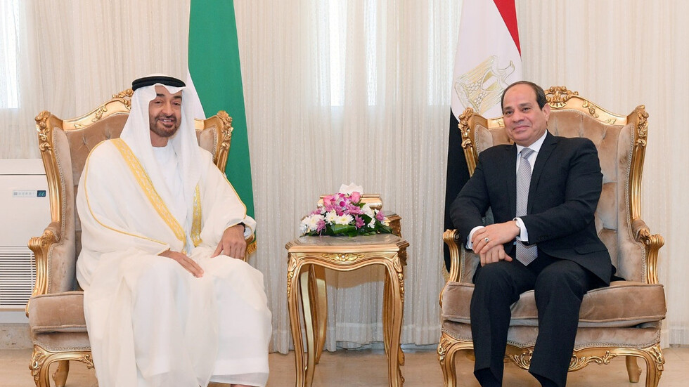 الرئيس المصري يستقبل ولي عهد أبو ظبي