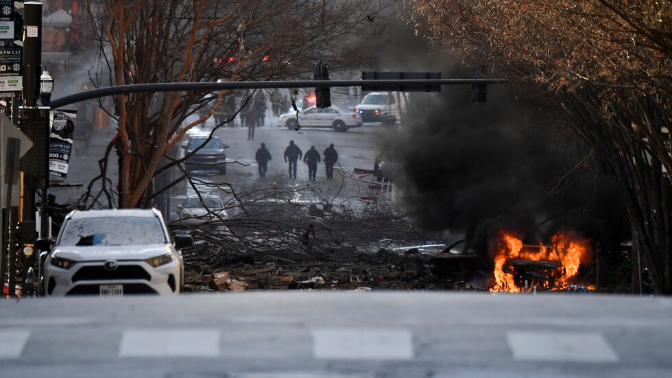 إصابات جراء انفجار قوي وسط ناشفيل الأمريكية والشرطة تشتبه بأنه بفعل فاعل