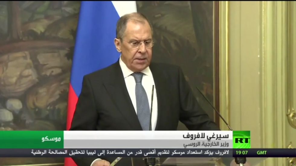 لافروف: ندعم المصالحة في ليبيا