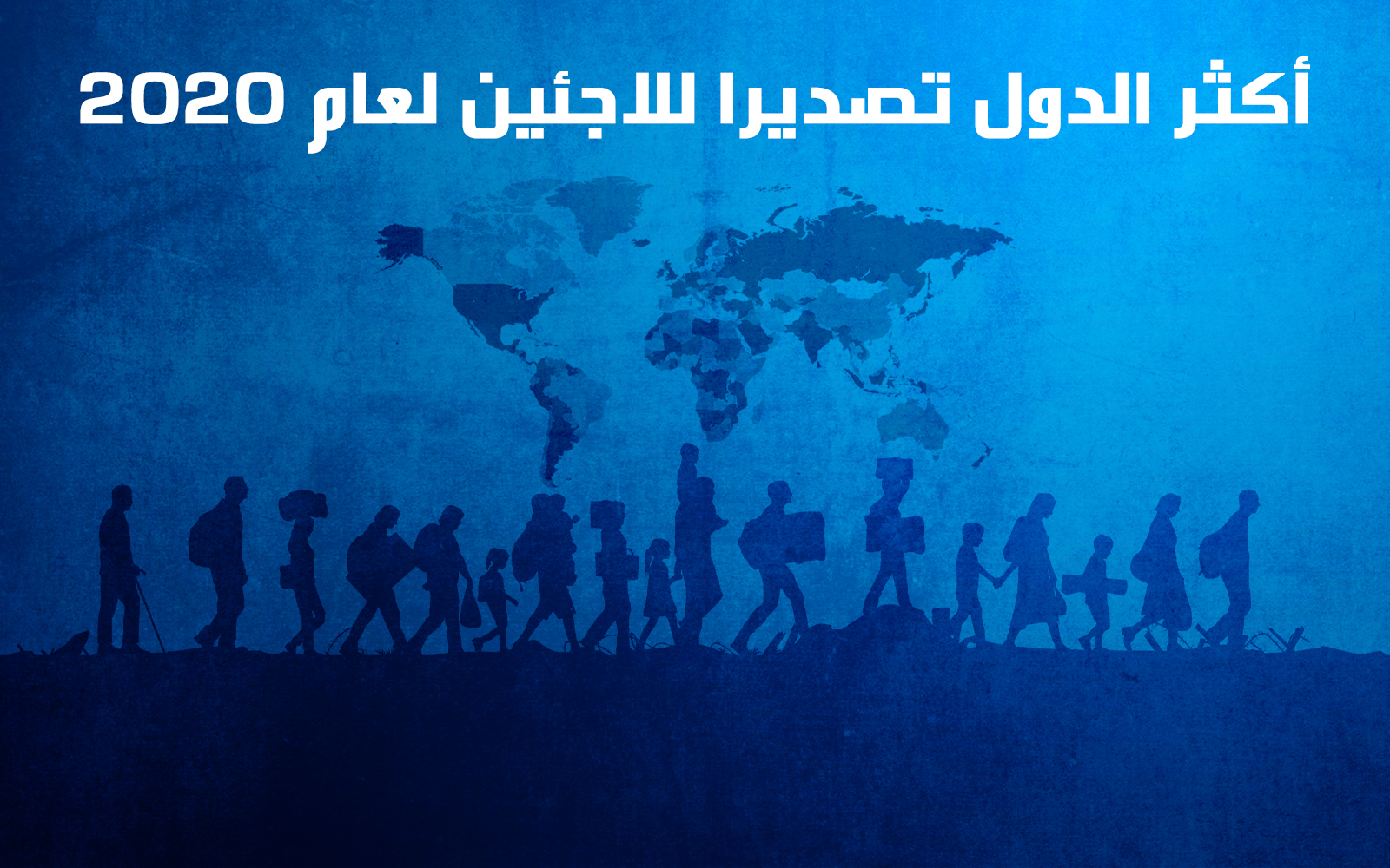 أكثر الدول تصديرا للاجئين لعام 2020