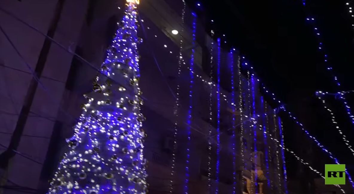 القامشلي السورية تستعد للاحتفالات بعيد الميلاد