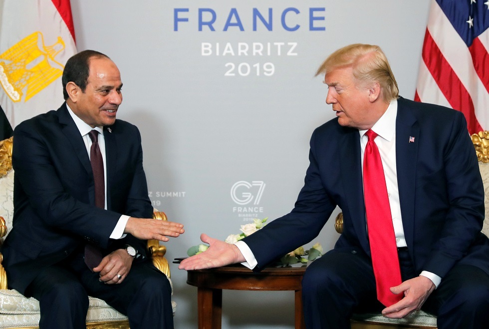 الرئيس الأمريكي دونالد ترامب والرئيس المصري عبد الفتاح السيسي