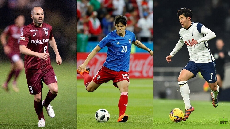 الإيراني سردار أزمون يتفوق على أسطورة برشلونة إنييستا