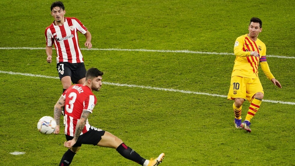 ترتيب هدافي الدوري الإسباني بعد ثنائية ميسي في شباك بيلباو