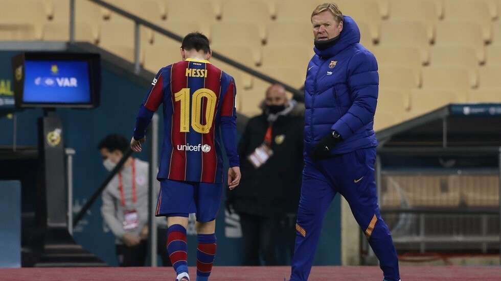 شاهد اللقطة التي أدت لطرد ميسي في نهائي السوبر الإسباني (فيديو)