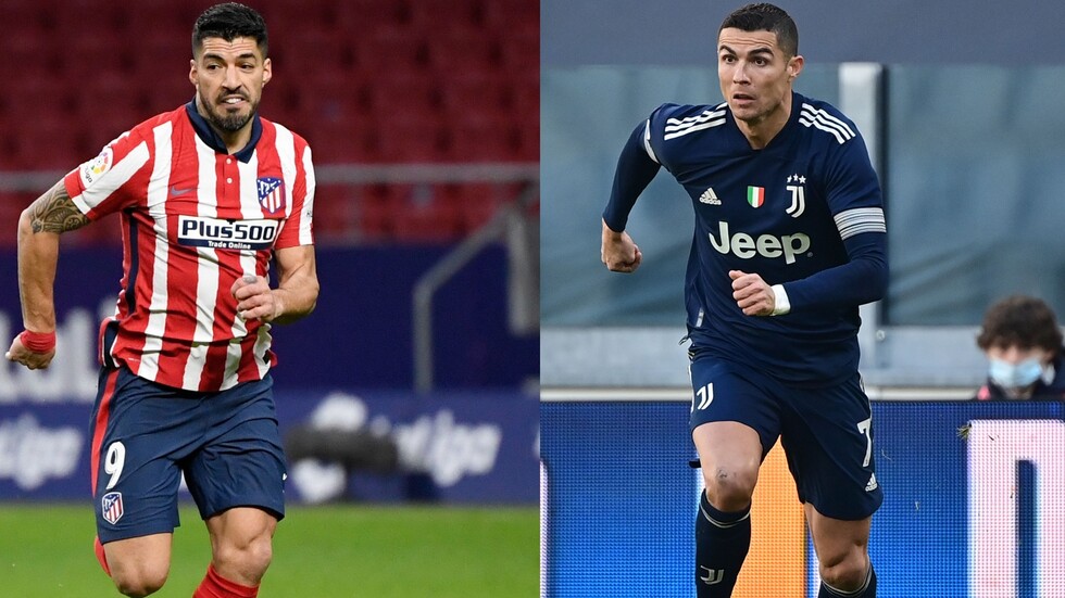 سواريز يلاحق رونالدو برقم استثنائي مع أتلتيكو