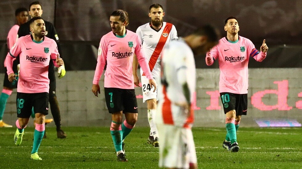 برشلونة يتأهل إلى ربع نهائي كأس إسبانيا بفوز شاق على رايو فاليكانو (فيديو)