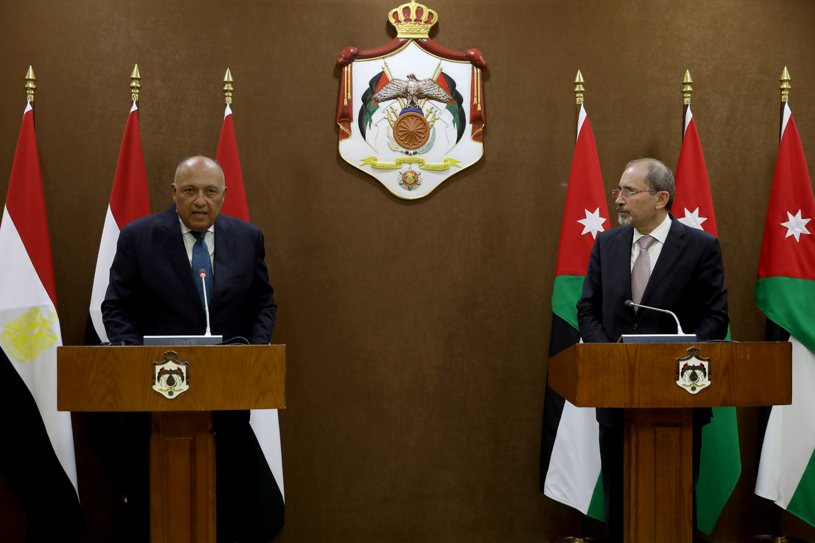 مصر والأردن يؤكدان ضرورة التوصل لحلول سلمية في سوريا وليبيا واليمن