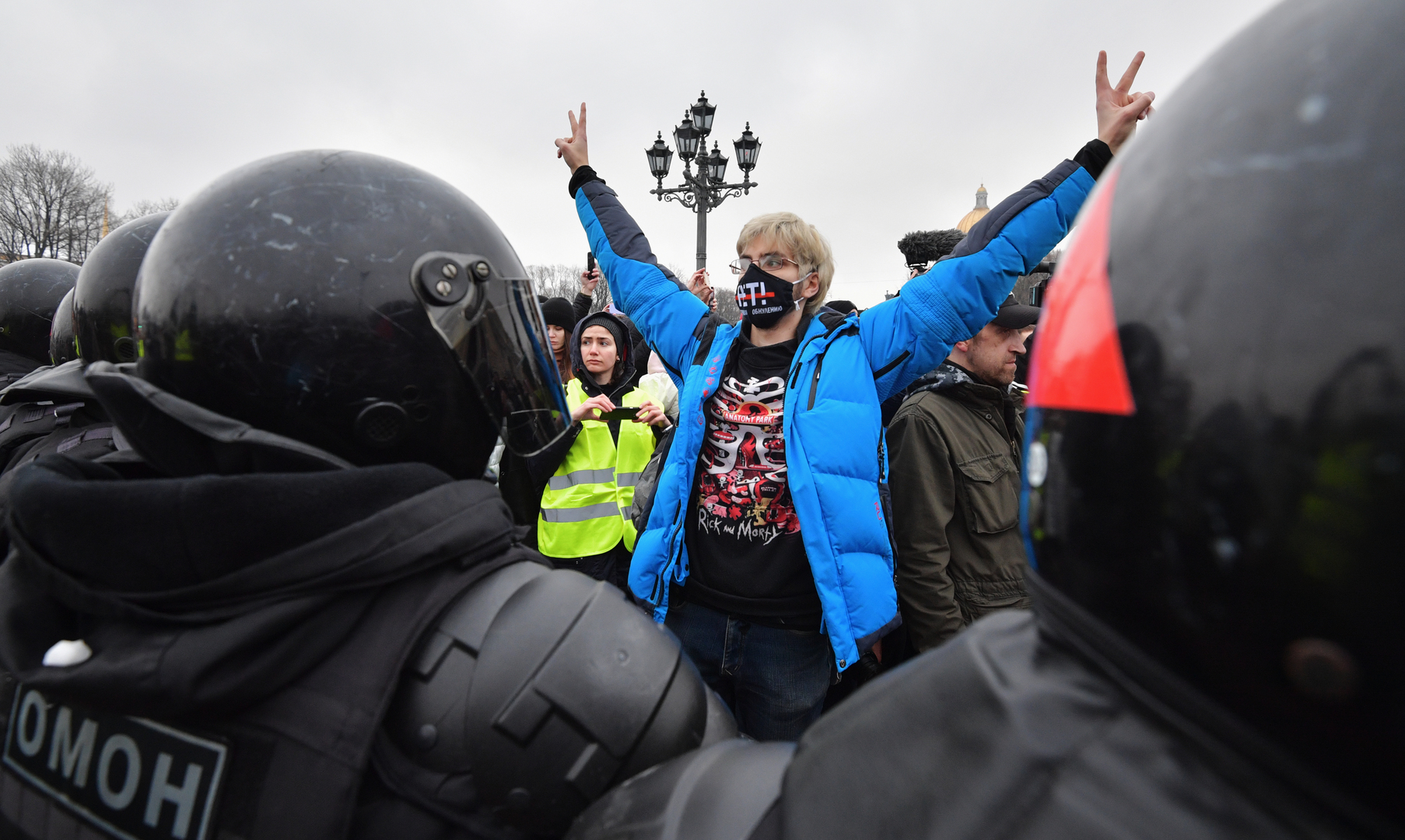 تحقيقات جنائية في أعمال عنف وشغب خلال مظاهرات أنصار نافالني في روسيا