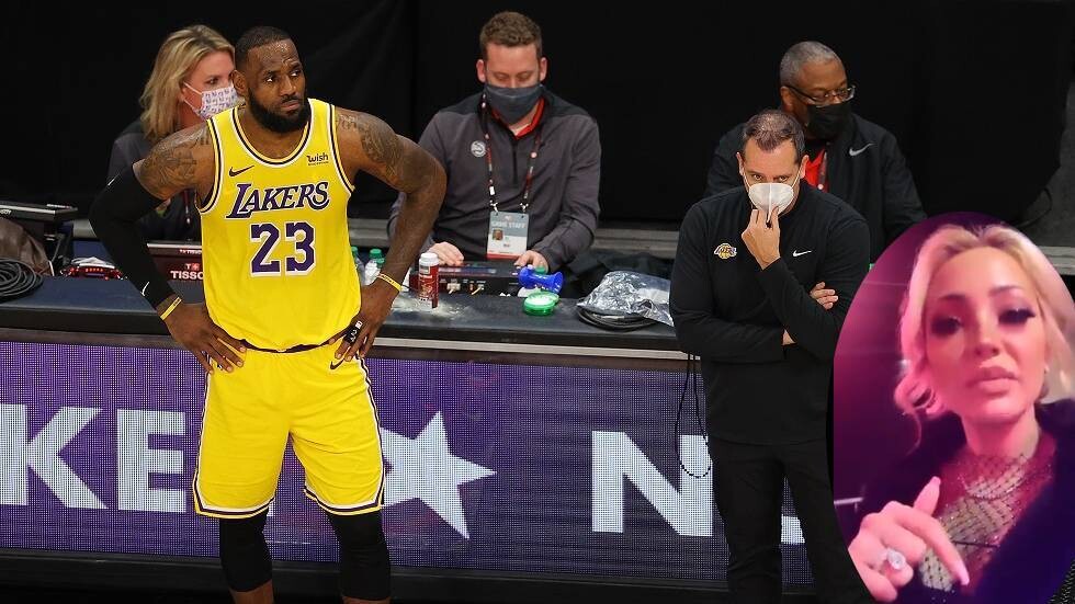 ليبرون جيمس يشتم امرأة صرخت عليه (فيديو)