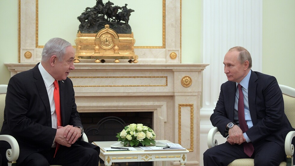 بوتين ونتنياهو يبحثان تطورات الأوضاع في الشرق الأوسط