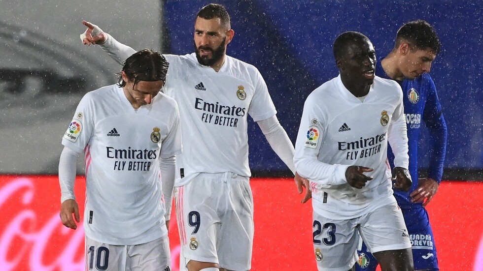 ثنائية فرنسية تقود ريال مدريد لتجاوز عقبة خيتافي (فيديو)