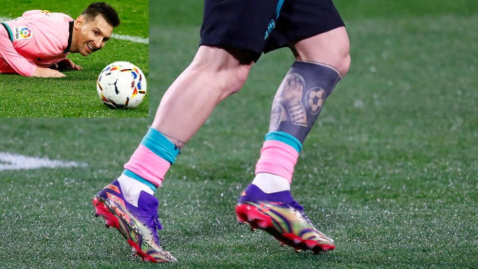 بالصور.. ميسي يتبرع بحذاء خاص قبل مواجهة إشبيلية