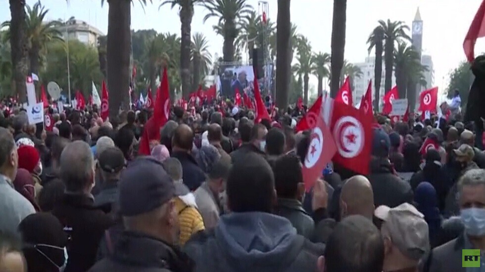 تظاهرات داعمة ومناوئة لحركة النهضة في تونس