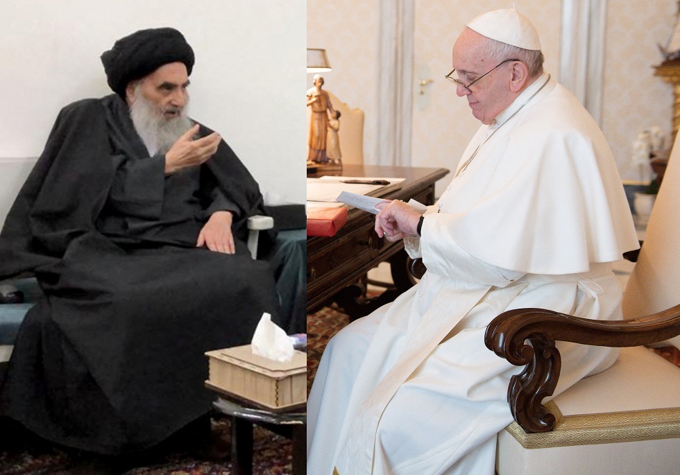 الفاتيكان يؤكد أن البابا سيلتقي السيستاني في العراق