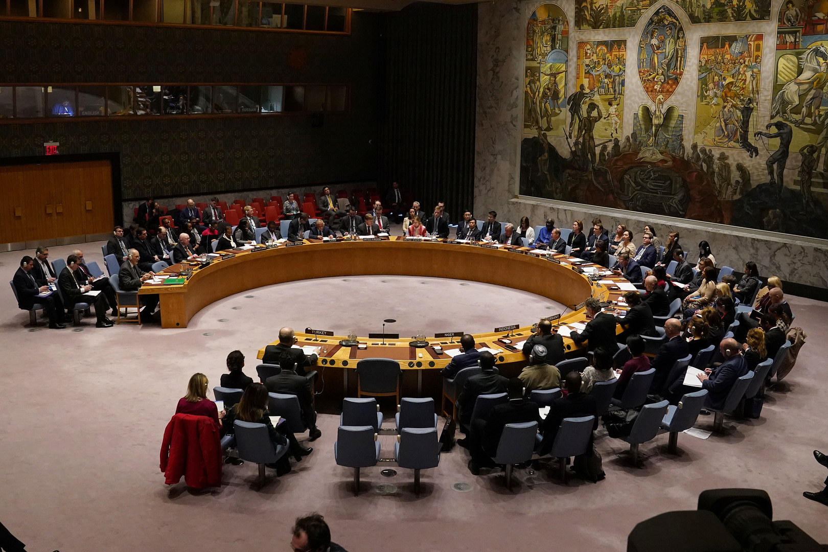 مجلس الأمن الدولي يعرب عن دعمه للسلطات الانتقالية الجديدة في ليبيا