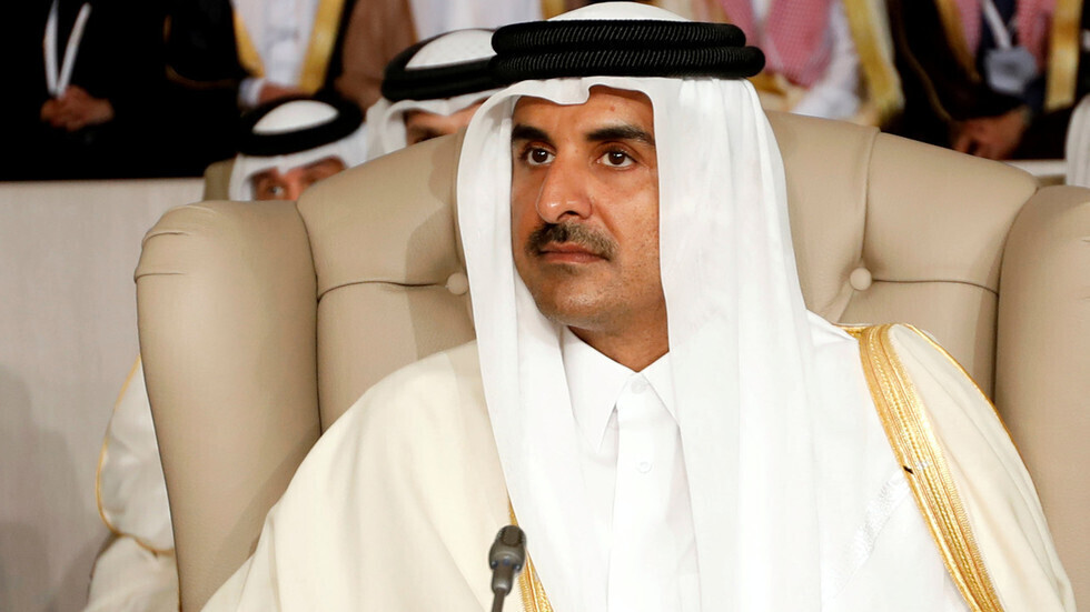 أمير قطر يعزي الرئيس الأمريكي