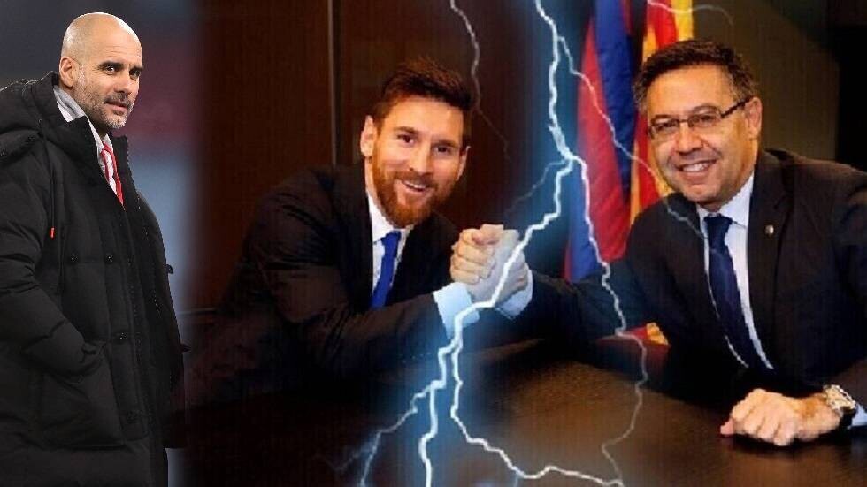 غوارديولا يعلق على أزمة برشلونة واعتقال رئيسه السابق