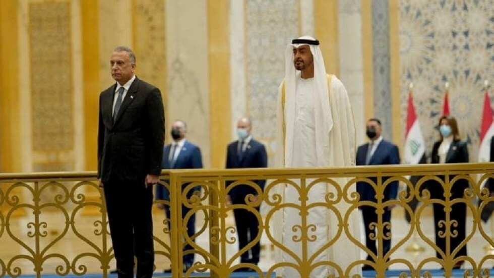 بن زايد يغرد بعد لقائه مع الكاظمي (صور)