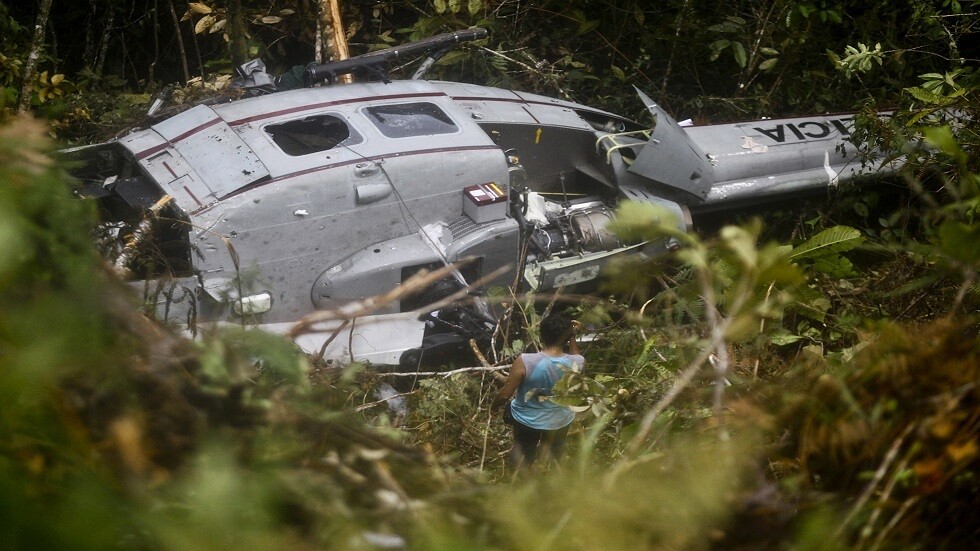 بيرو.. مقتل خمسة جنود في تحطم طائرة مروحية