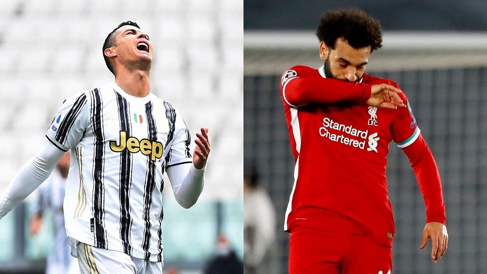 رونالدو وصلاح يواجهان خطر الغياب عن دوري الأبطال