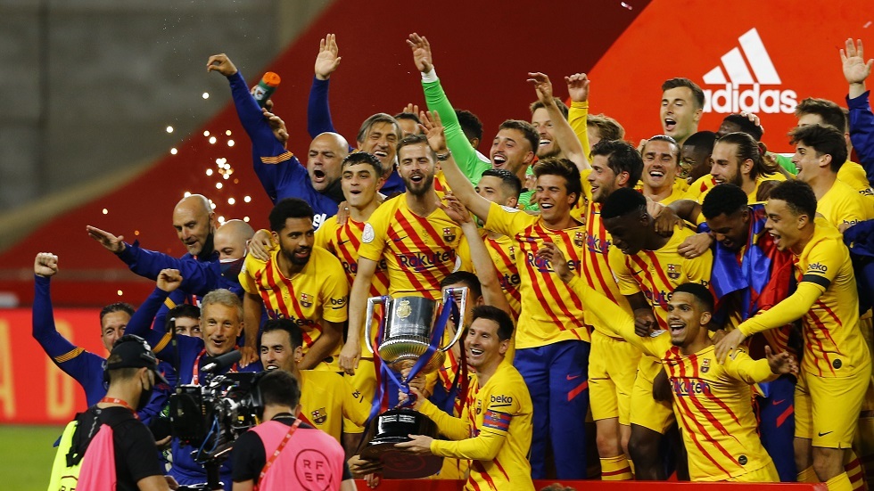 برشلونة يكتسح أتلتيك بيلباو ويتوج بلقب بطل كأس ملك إسبانيا (فيديو)
