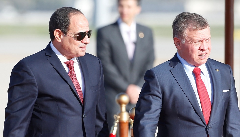 ملك الأردن يعزي الرئيس المصري في حادث قطار طوخ