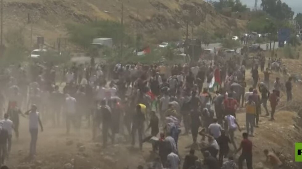 الشرطة الأردنية تفرق محتجين حاولوا اجتياز الخط الحدودي مع فلسطين