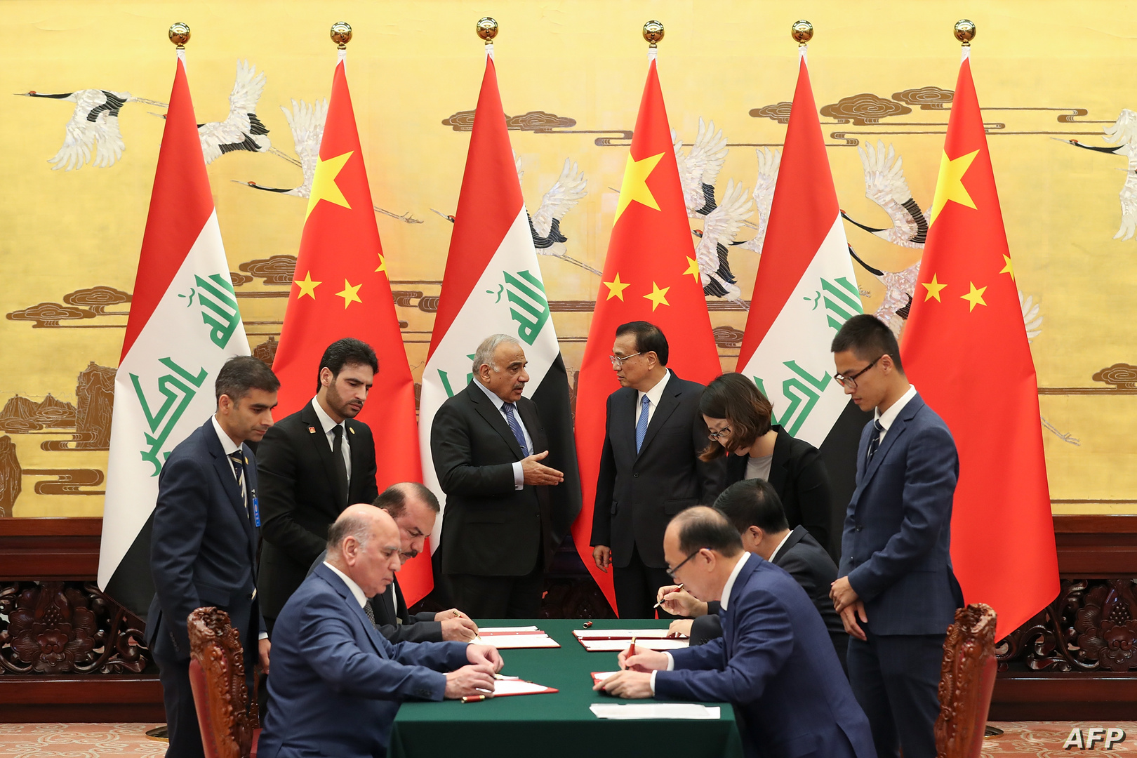 رئيس الحكومة العراقية السابق عادل عبد المهدي في الصين لتوقيع الاتفاقية